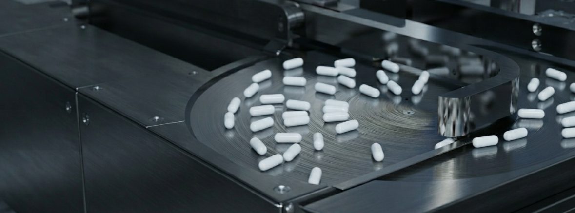 Capsules on the production line